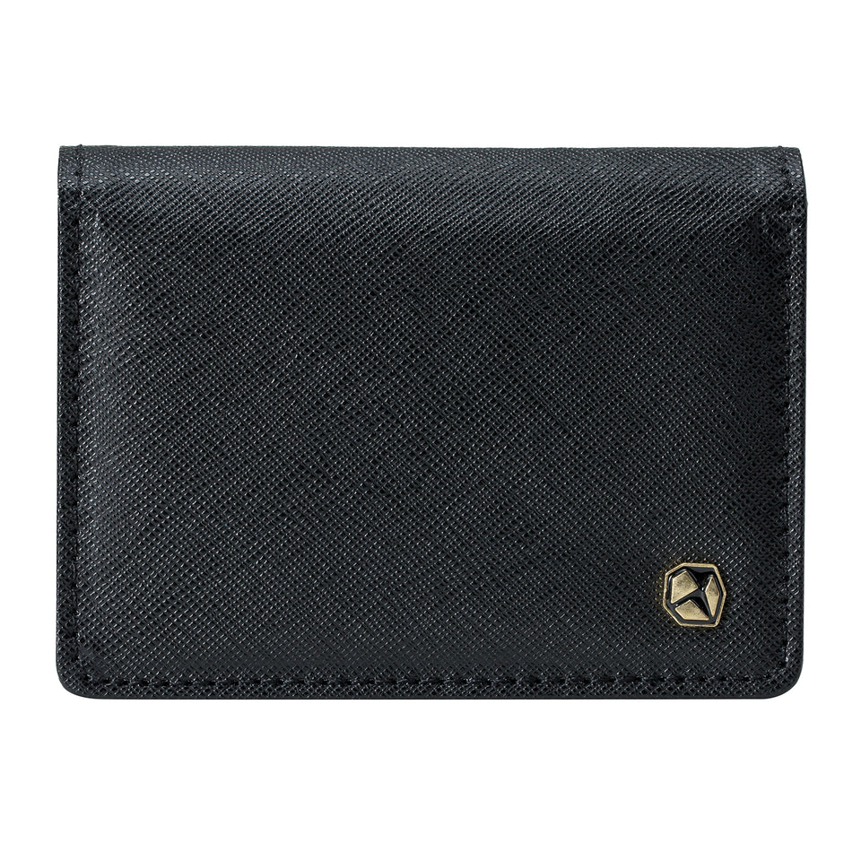 Stone Business Card Wallet, black.