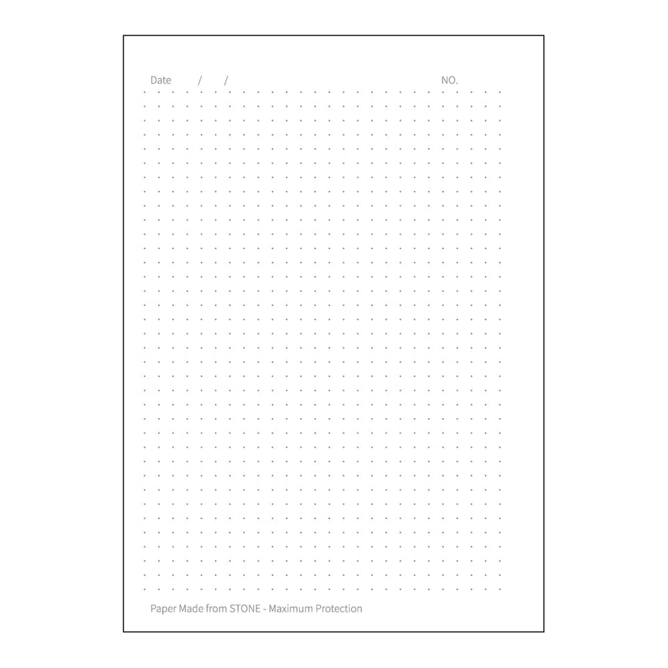 Dotted pages, left.