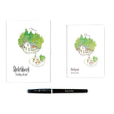 Drawing Book + Passport Book Bundle — Floating Island