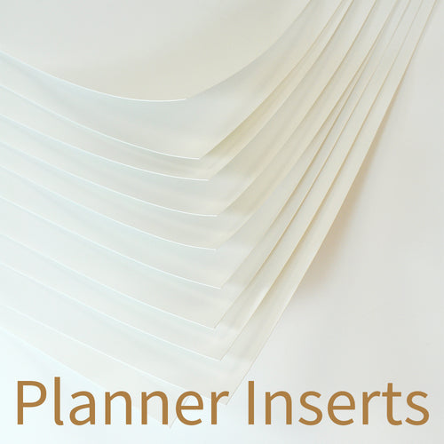 Stone Paper Planner Inserts, Blank.