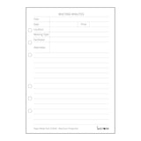 Stone Paper Planner Inserts, Meeting Minutes.