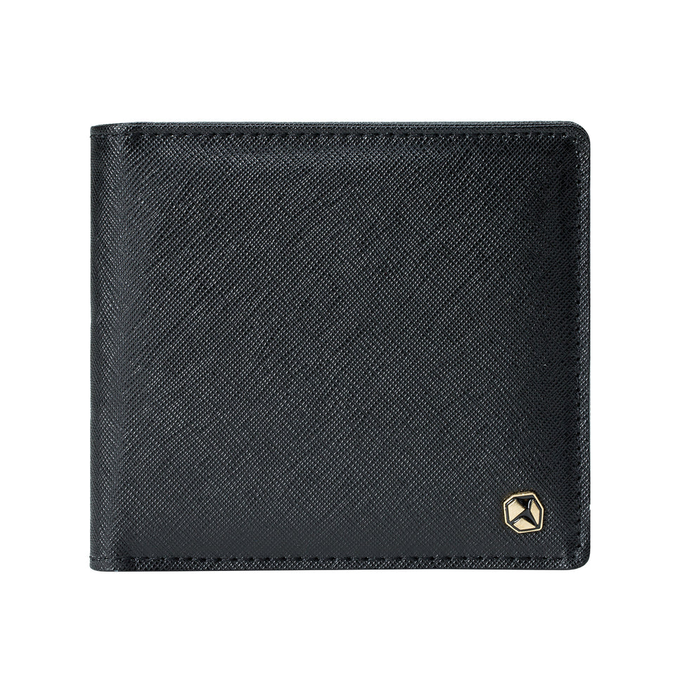 Stone Men's Wallet, black.