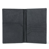 Stone Passport Wallet interior, black.