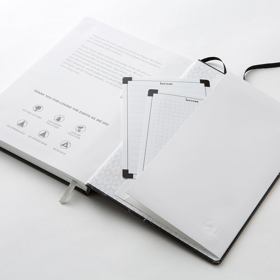 RockBook, A5 Hardcover; storage pocket.