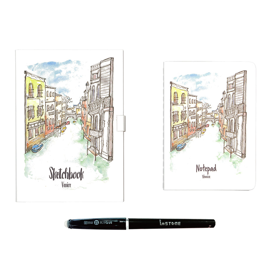 Drawing Book + Passport Book Bundle — Venice