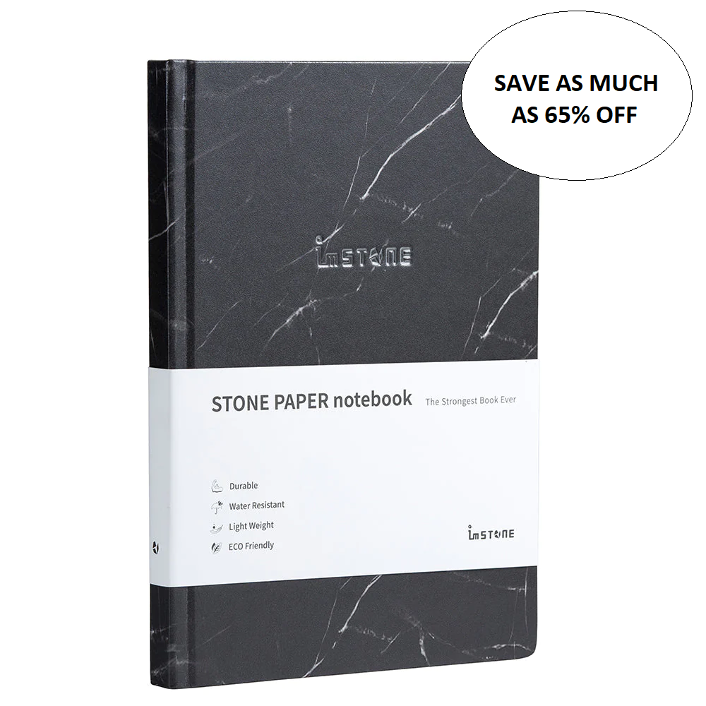 GROUP BUNDLE BUY PROMOTION - A5 Black Marble Hardcover Notebook
