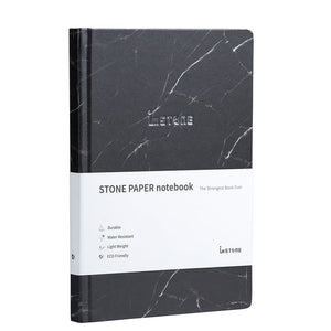 RockBook, A5 Hardcover; black marble front cover.