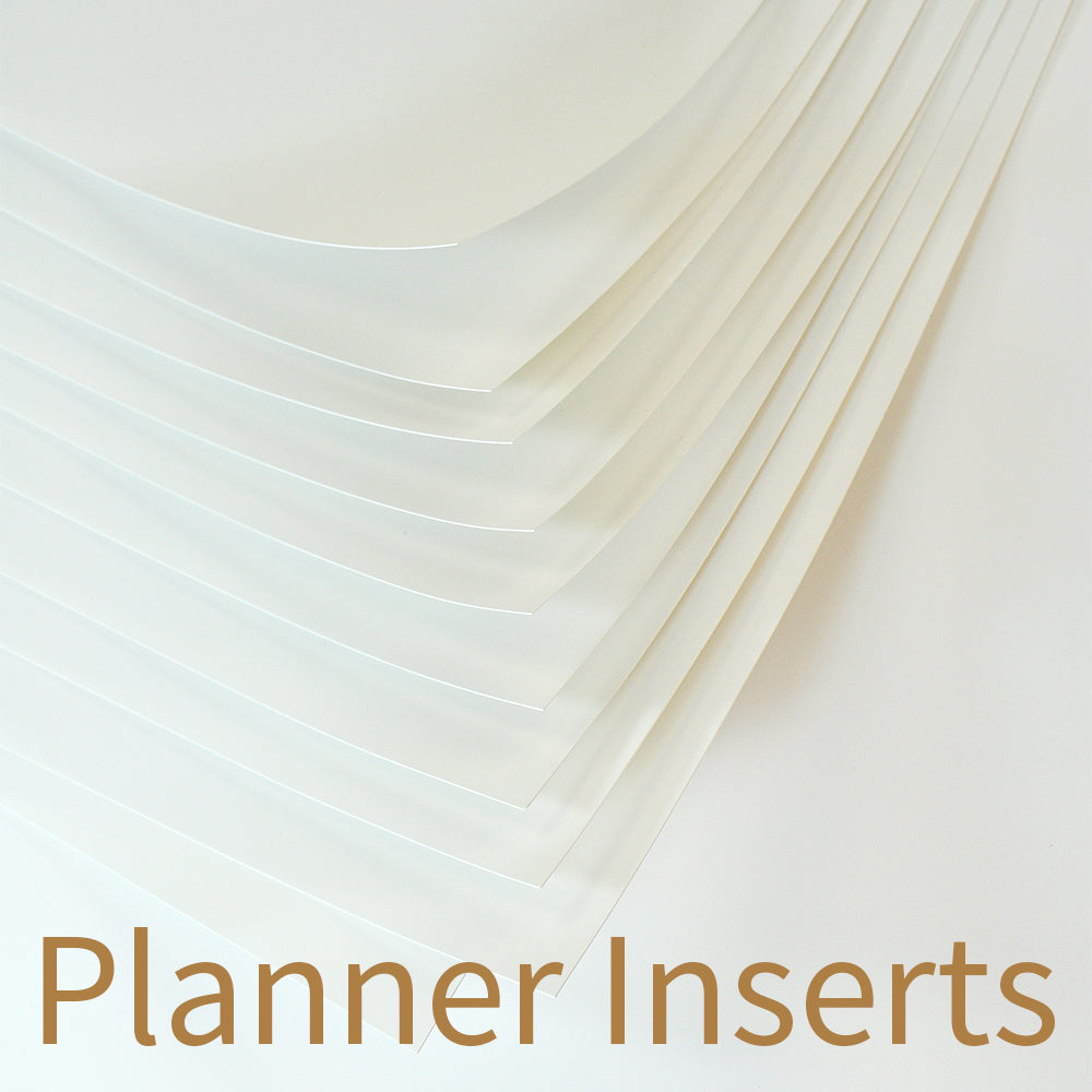Stone Paper Planner Inserts, Blank.